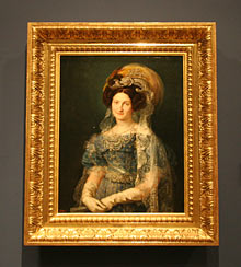 Portrait der María Cristina de Borbón Portrait der María Cristina de Borbón