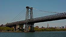 Die Williamsburg Bridge ist die beste Verbindung nach Manhatten