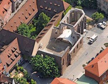 Luftbild auf die Katharinenkirche