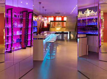Blick auf die Vodka-Bar
