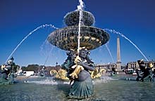 Brunnen auf dem Place de la Concorde