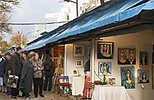 K&uuml;nstlermarkt im Bastille-Viertel