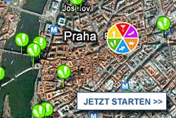 Stadtplan Prag starten