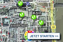Stadtplan K&ouml;ln starten
