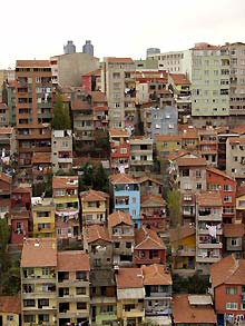 Ungeregelte Bebauung in Istanbul