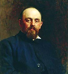 Portrait Savva Mamontov von Ilja Repin