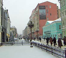 Der Arbat im Winter