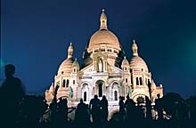 Sacr&eacute;-C&oelig;ur bei Nacht 