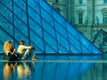Vor dem Louvre