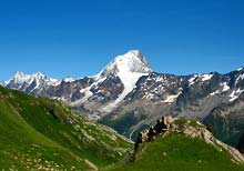 Blick auf die Alpen