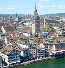 Es gibt kaum Hochh&auml;user in Z&uuml;rich