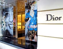 Schaufenster einer Dior-Boutique