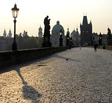 D&auml;mmerung auf der Karlsbr&uuml;cke