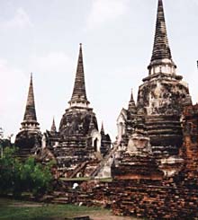 Drei Pagoden im Wat Phra Si Sanphet