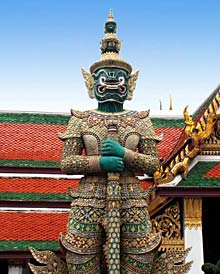 Der W&auml;chter Totsakanth im Wat Phra Kaeo