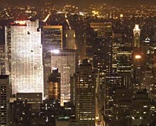 Manhattan bei Nacht
