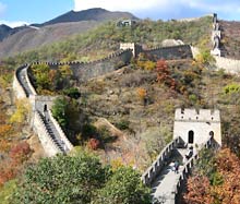 Chinesische Mauer im Abschnitt Mutianyu