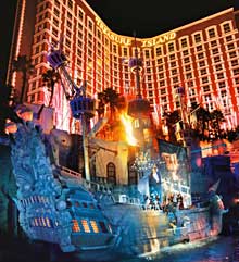 Seeschlacht vor dem Treasure Island 