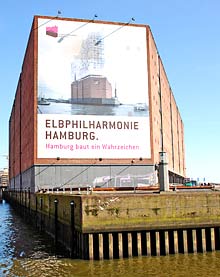 Auf dem Kaispeicher A entsteht die Elbphilharmonie
