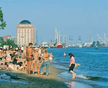 Sommer am Elbstrand