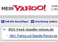 RSS bei Yahoo