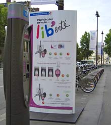 Eine der neuen V&eacute;libstationen