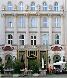 Fassade des Kaffeehauses Gerbeaud