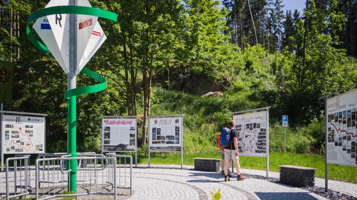 Drehkreuz des Wanderns im Frankenwald
