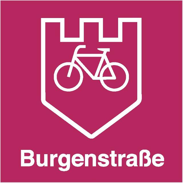 Burgenstraße Radschild