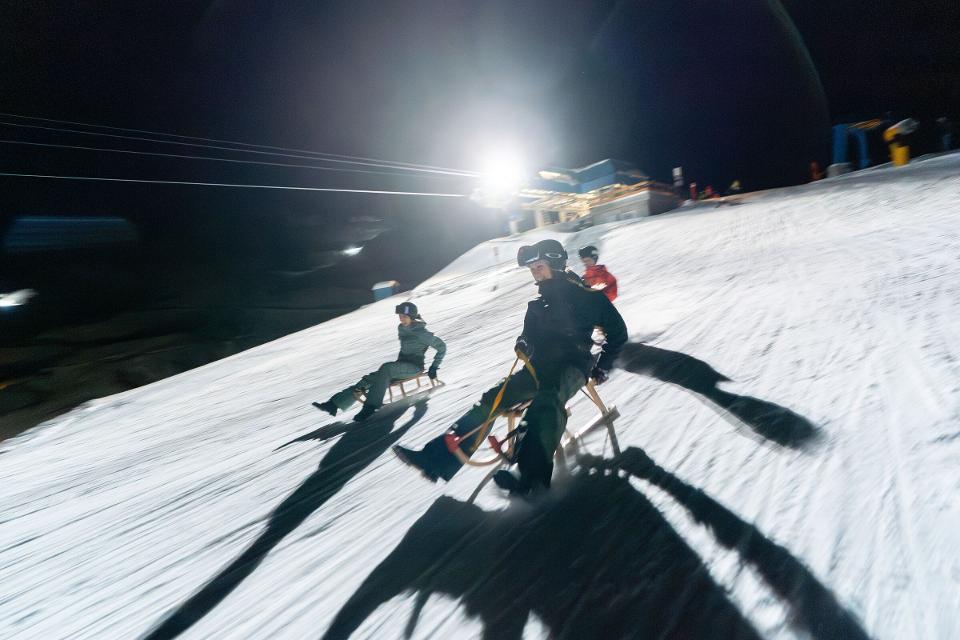 Nachtschlitteln in Arosa