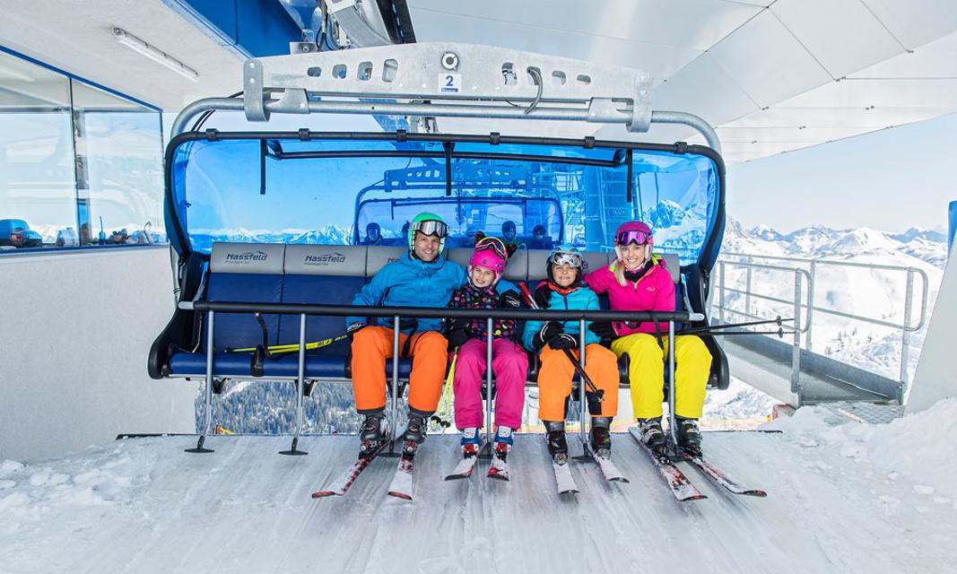 Sessellift im Skigebiet Nassfeld