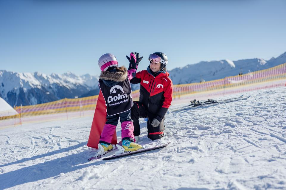 Skifahren lernen am Golm