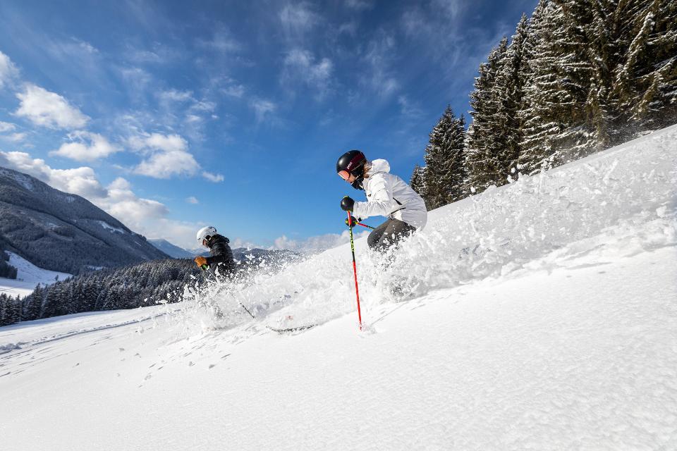 Pulverschnee Skifahren in Filzmoos