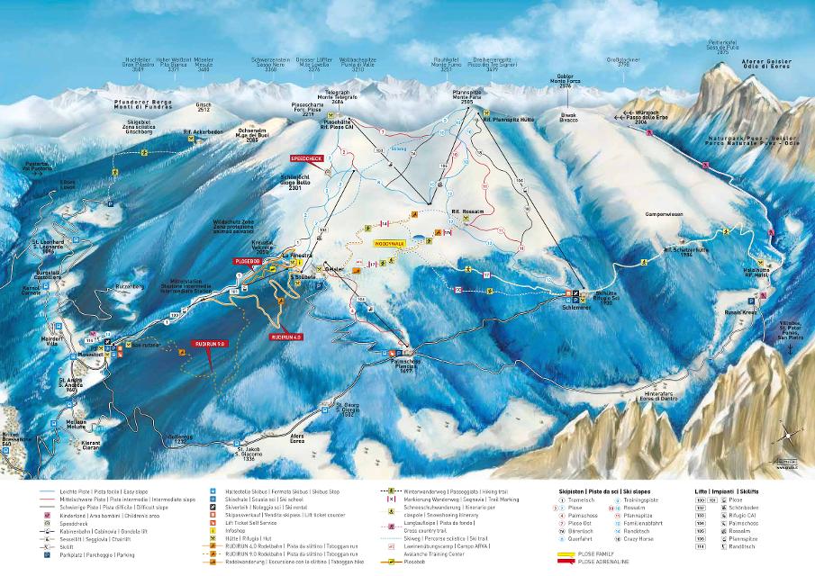 Ski map of Plose-Brixen