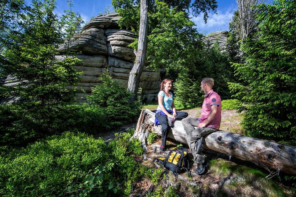 Wandern zum Rudolfstein bei Weißenstadt