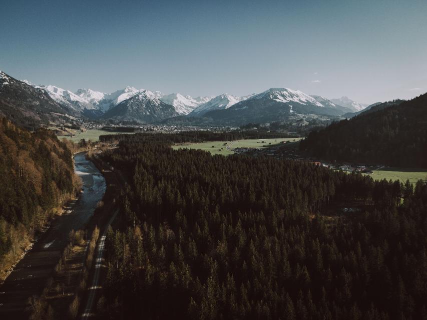 Blick nach Oberstdorf im Frühling