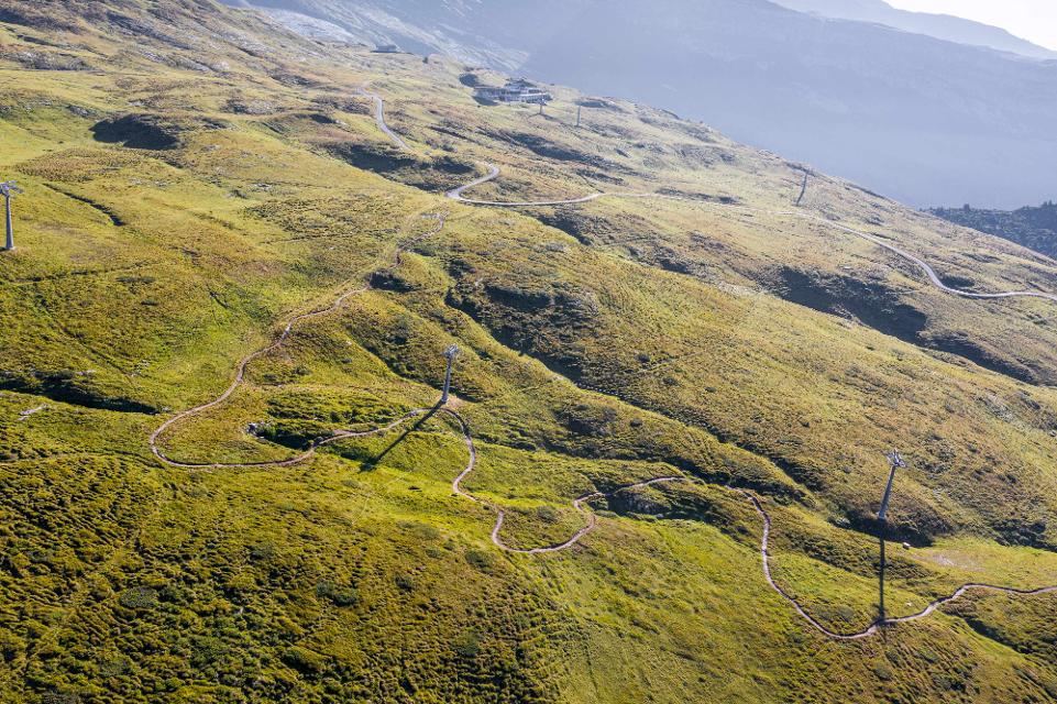 Bikestrecke in der Region Flims Laax
