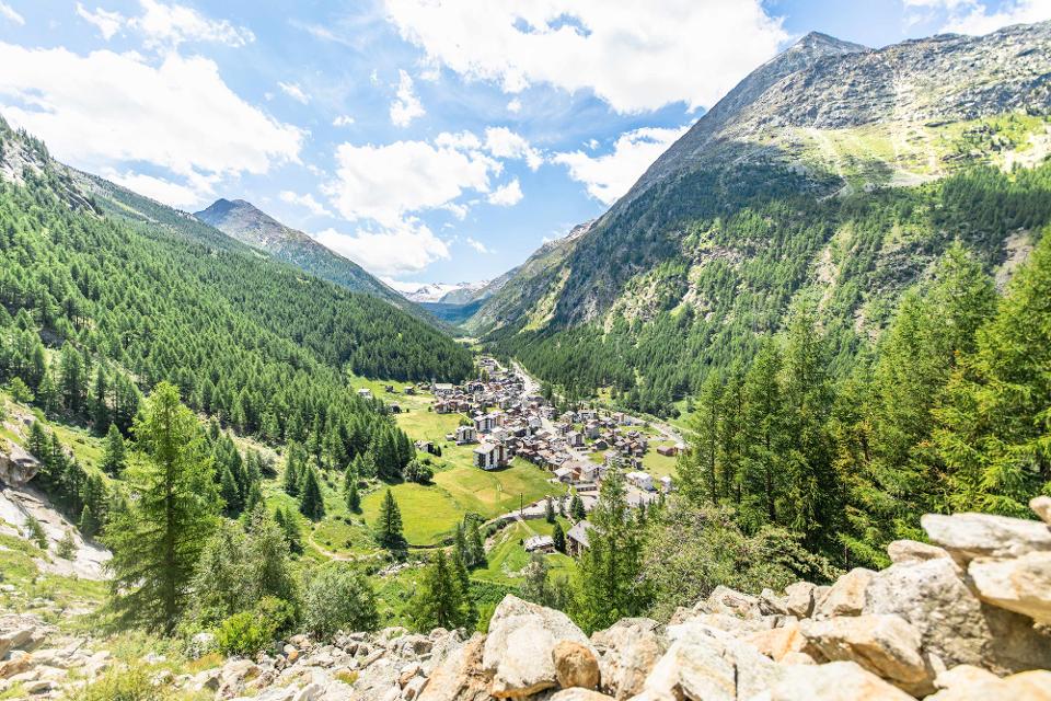 Blick auf Saas Almagell