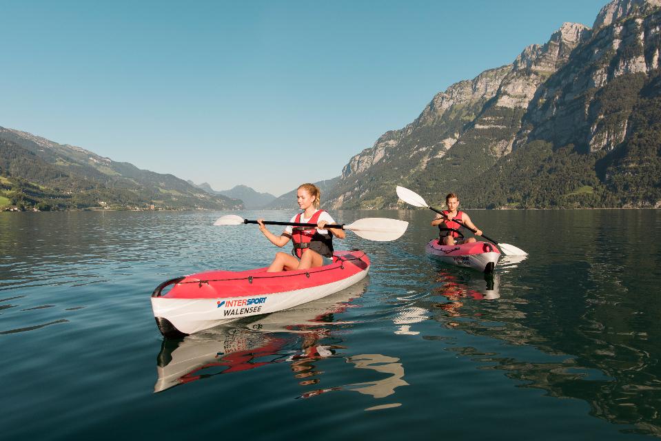 Kajakfahren am Walensee