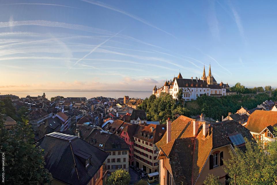 Blick auf das Schloss Neuenburg