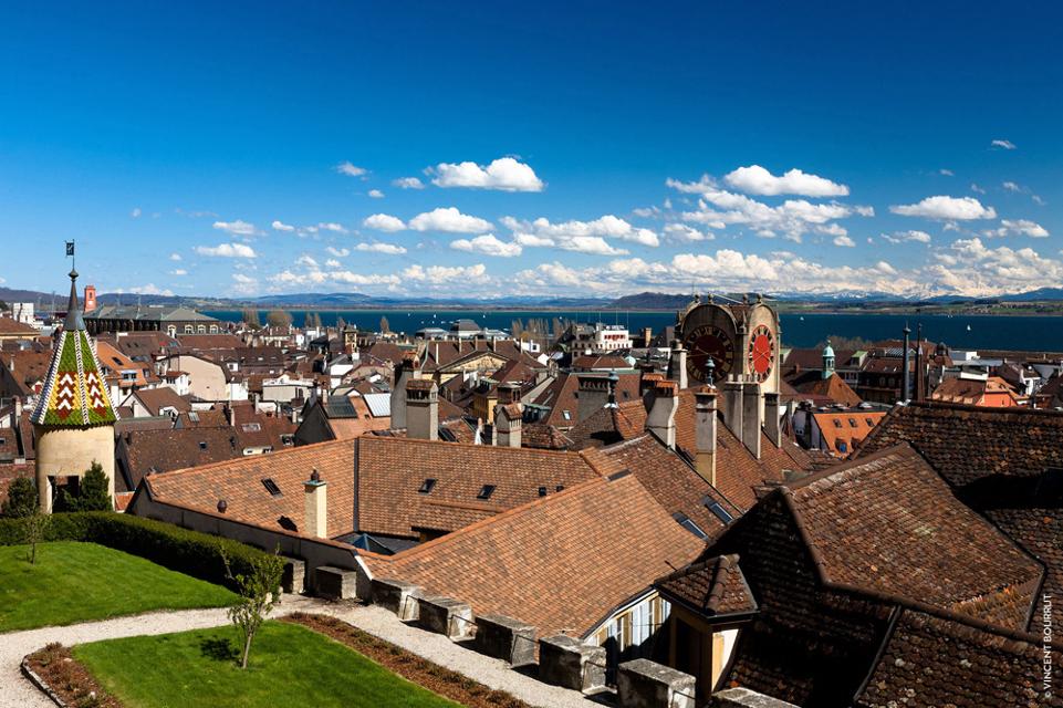 Blick über die Altstadt von Neuenburg