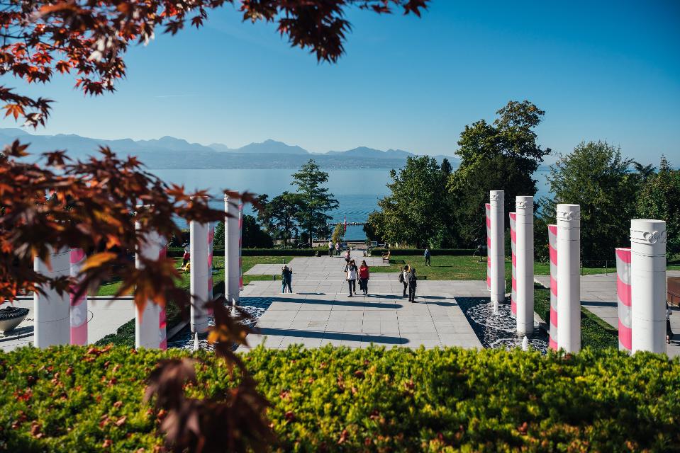 Olympisches Museum in Lausanne im Genfer Umland