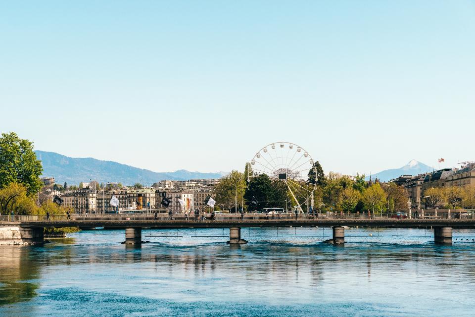 Bergues-Brücke in Genf