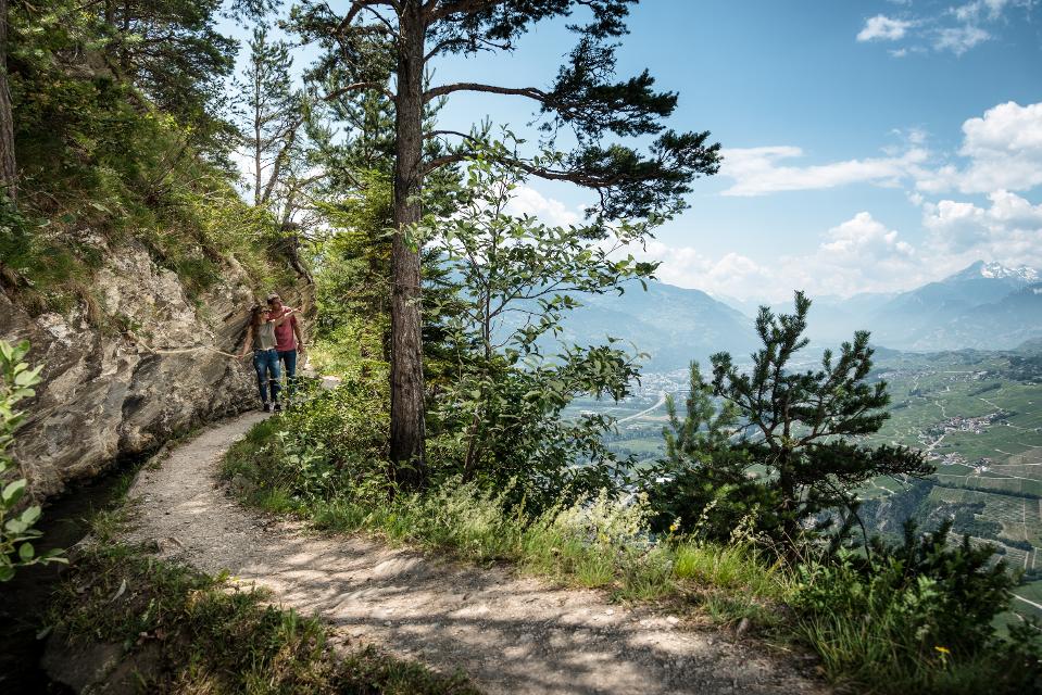Wandern mit Ausblick in Crans-Montana