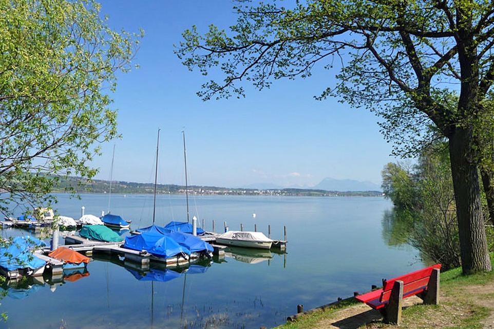 Bootsanlegestelle in Nottwill am Sempachersee