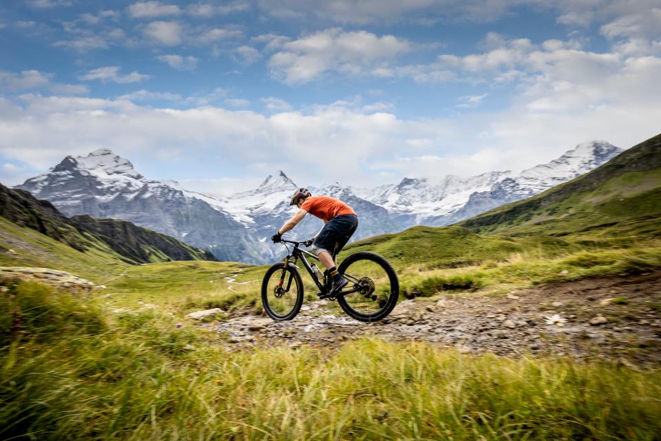 Biker in Grindelwald