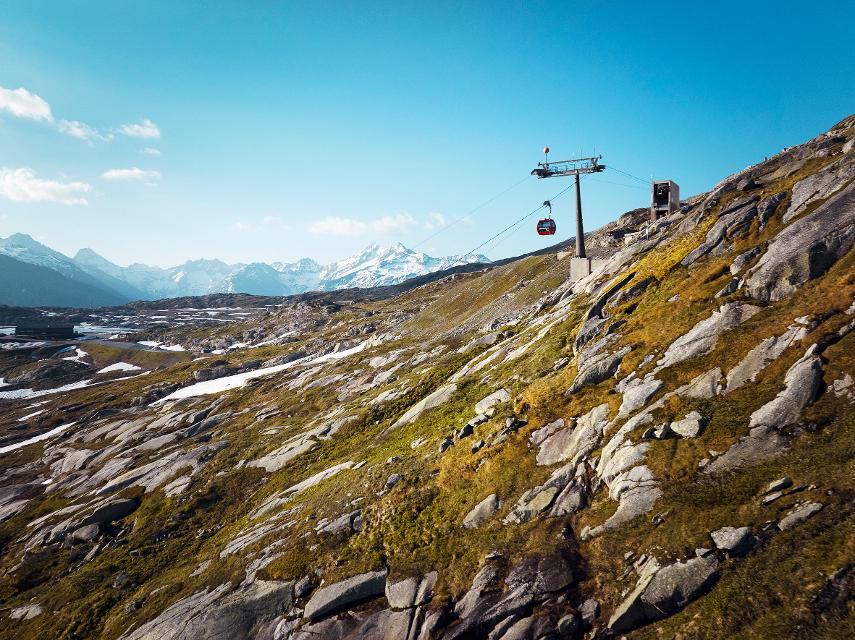 Bahnfart mit der Sidelhornbahn