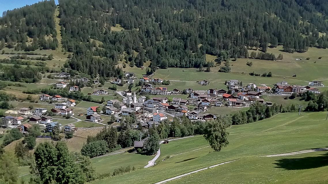Blick auf Fendels im Kaunertal