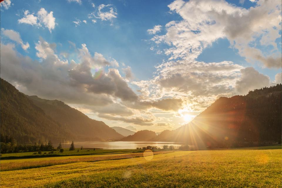 Sonnenuntergang am Haldensee