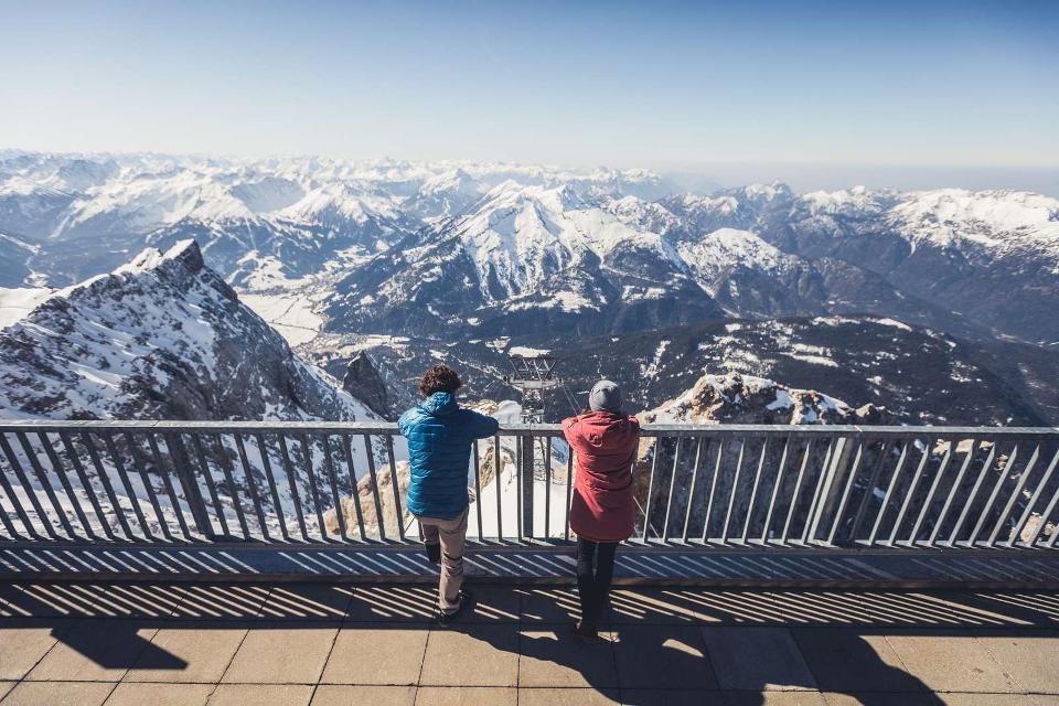 Ausblick von der Zugspitze